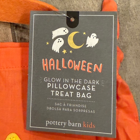 Pumpkin Glow-in-the-Dark Halloween Pillowcase Treat Bag - PBK - Picture 7 of 8
